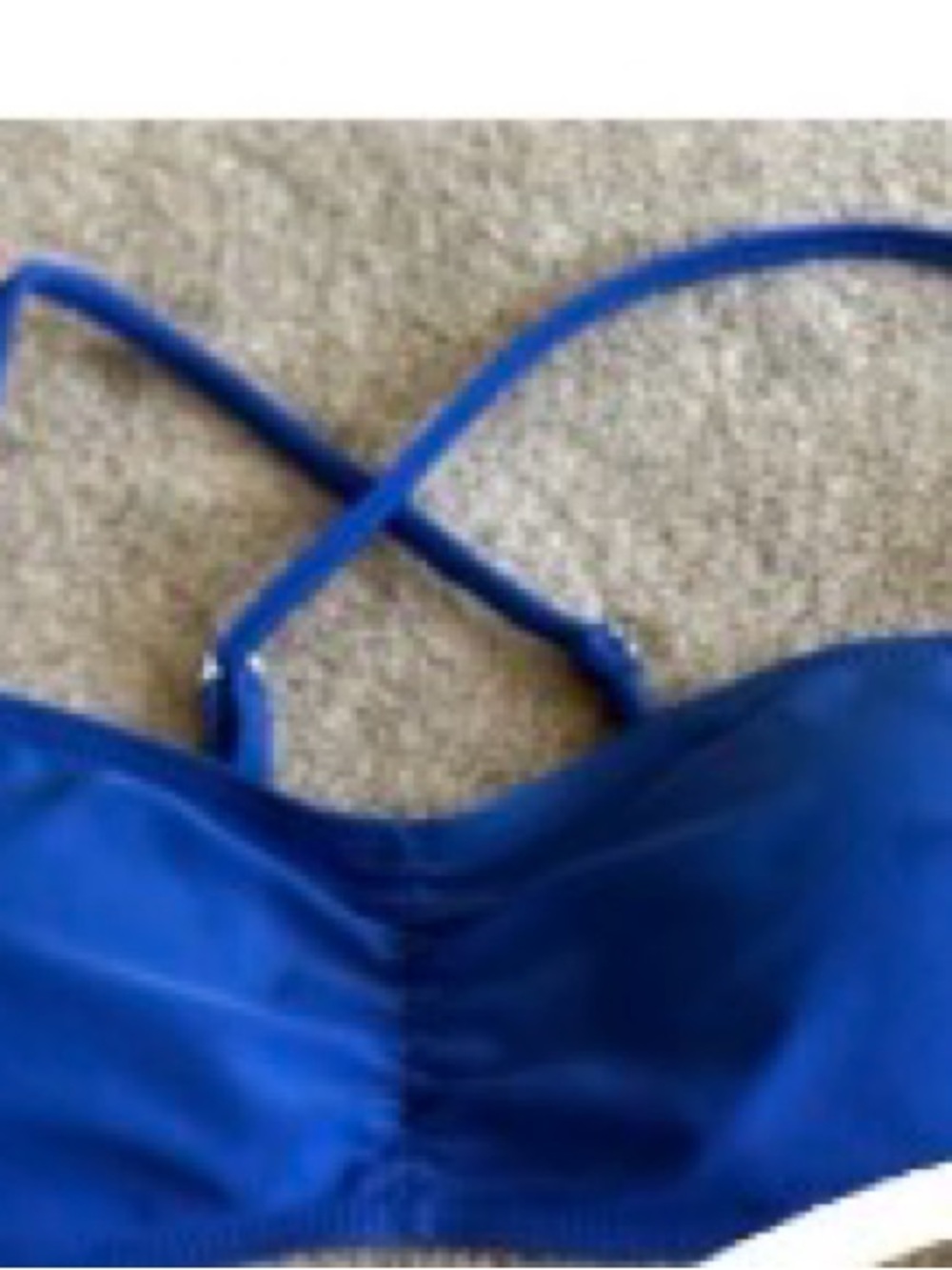Swimsuit top with Cross Back Straps